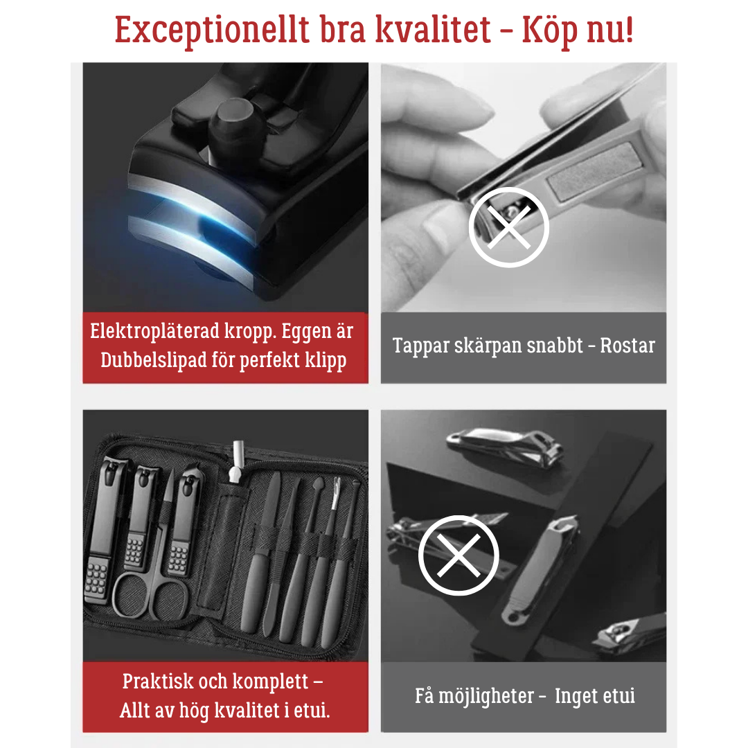 Nagelklipparset - 9 delar