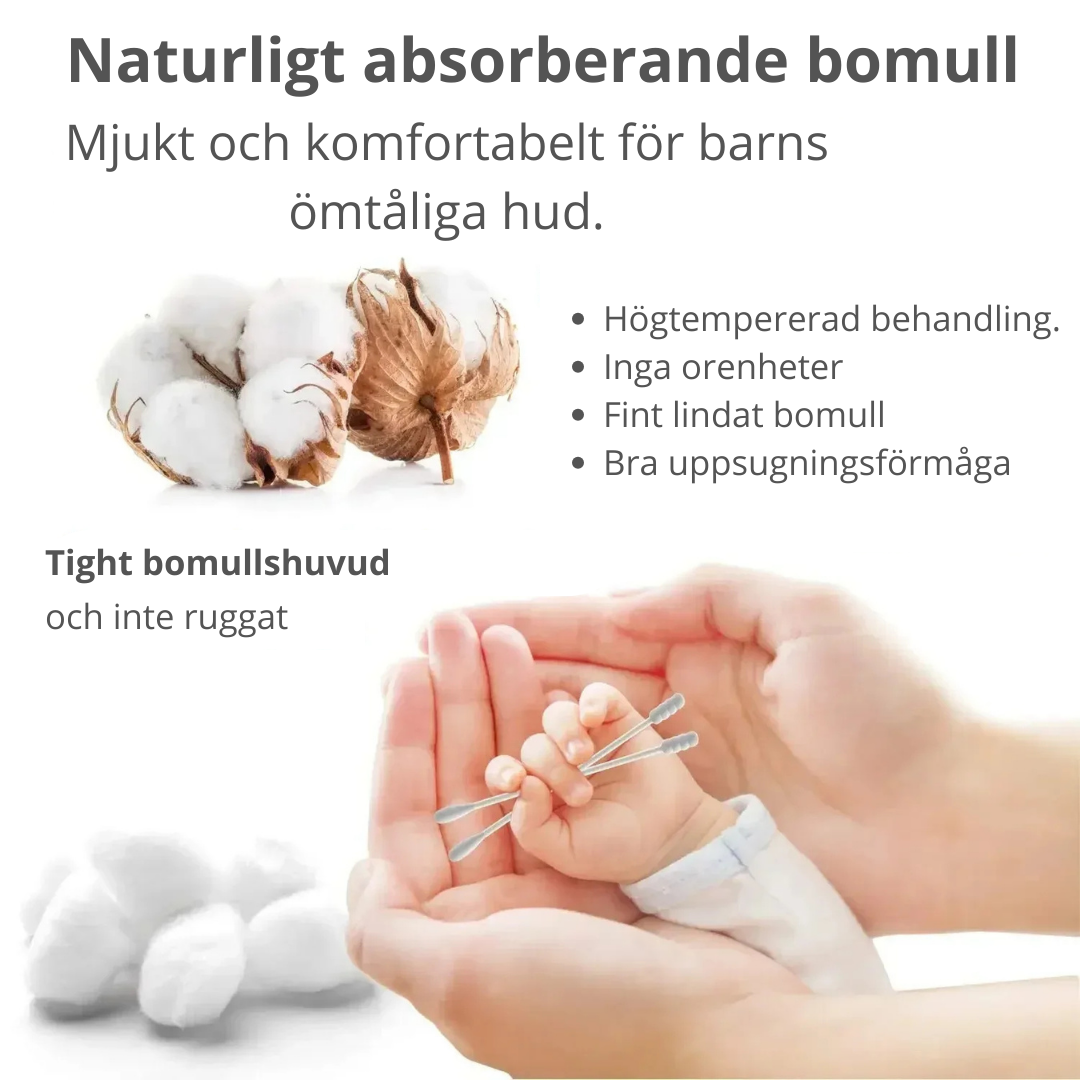 Bomullspinnar - 5pack.