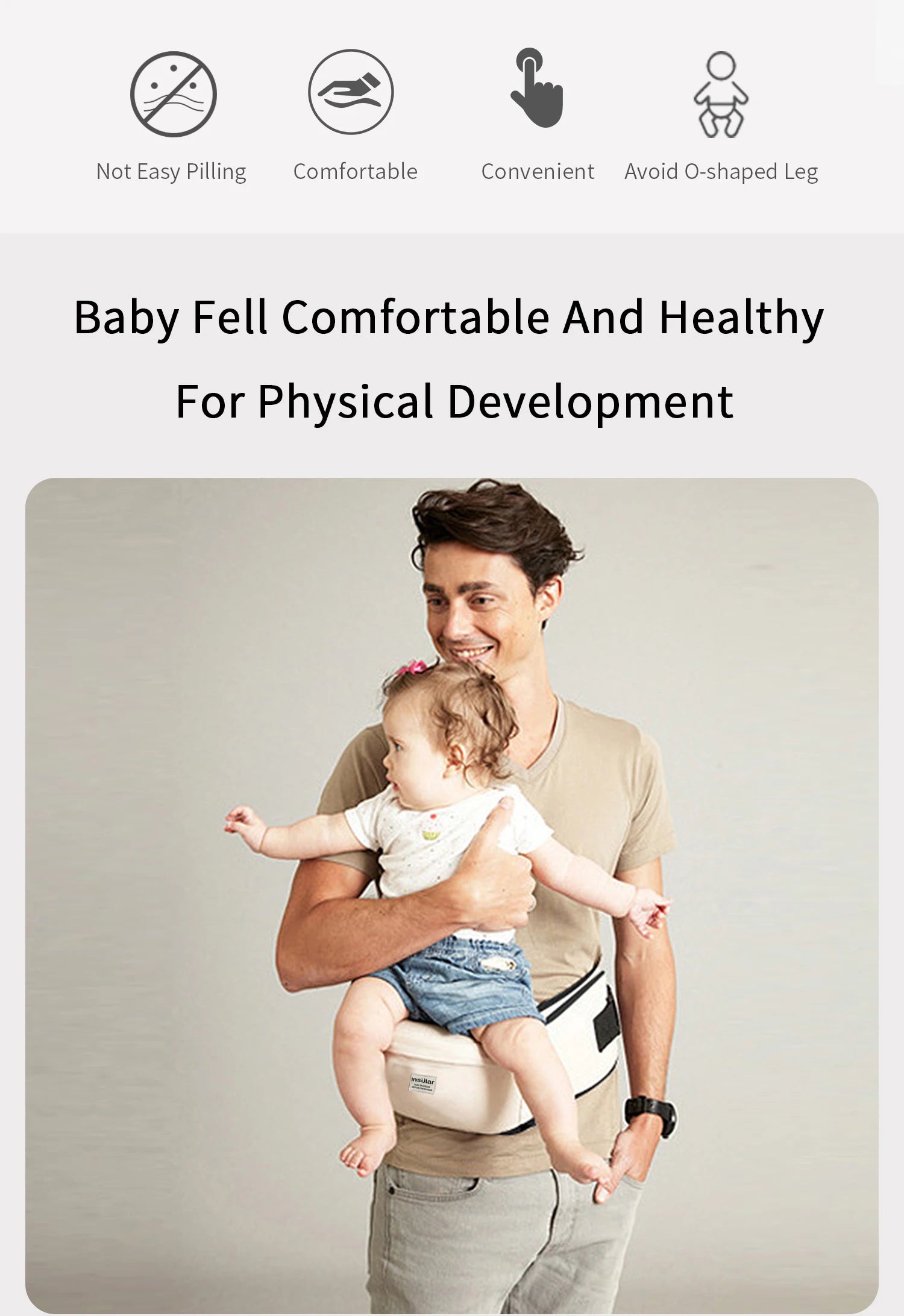 Ergonomisk bärsele/höftstol
